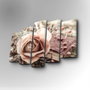 Wallity Cuadro Decorativo en Lienzo 5 Piezas 5PUC-047 Multicolor